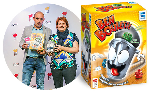 Ben'Boulette -  Mégableu reçoit le prix du jouet 2016.